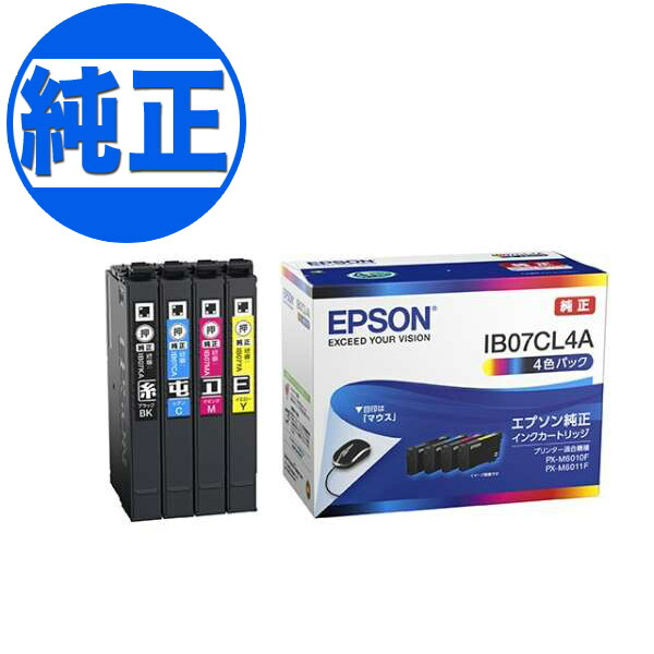 楽天市場】EPSON 純正インク IB07 インクカートリッジ 4色セット