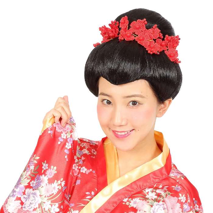 楽天市場】カツランド 日本髪 かつら 和装 時代劇 かぶりもの パーティ