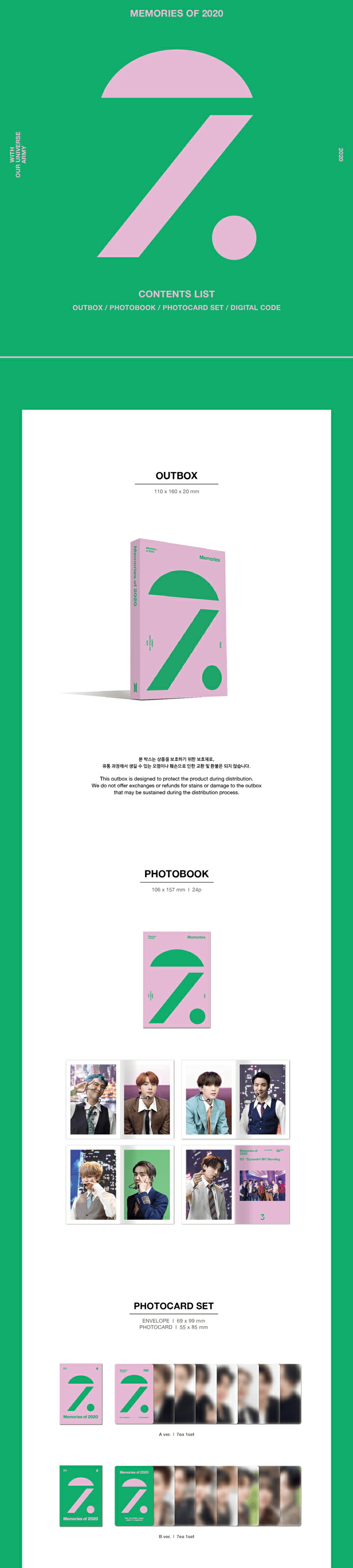 楽天市場】【WEVERSE特典付】 BTS - MEMORIES OF 2020 DC