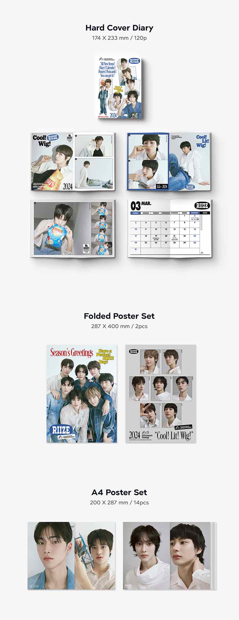 楽天市場】【SM,Weverse 特典選択】[RIIZE] 2024 SEASON GREETING