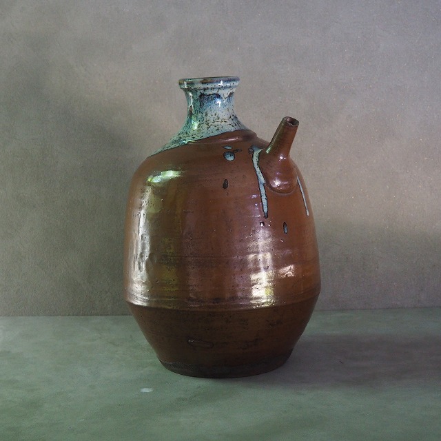 楽天市場】注口壺 水瓶 大徳利 水注 壺0242大正時代 銚子 酒器骨董