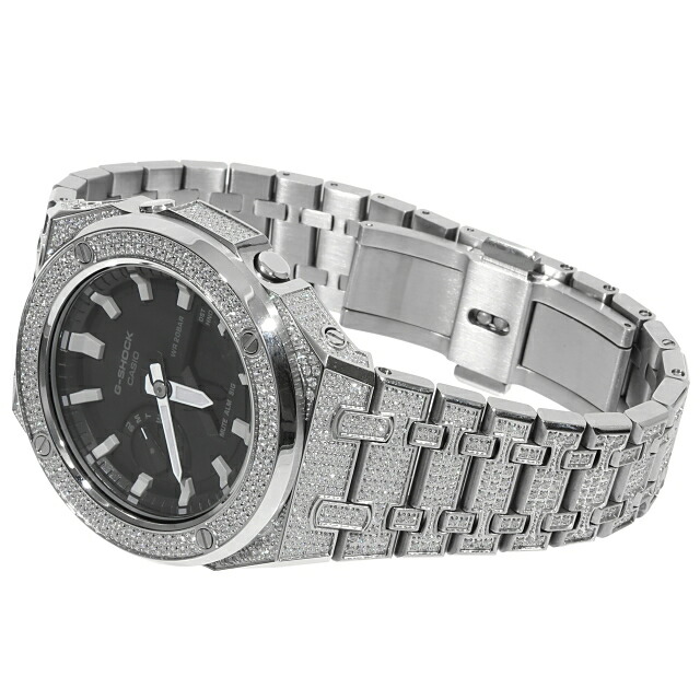 楽天市場】G-SHOCK GA2100 メタル 全面CZジルコニアカスタム