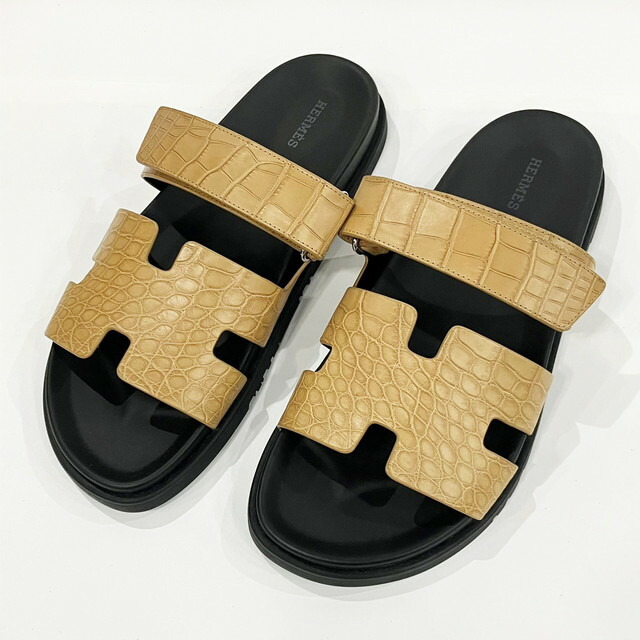 楽天市場】希少！レア！HERMES エルメス サンダル シプレ アリゲーター