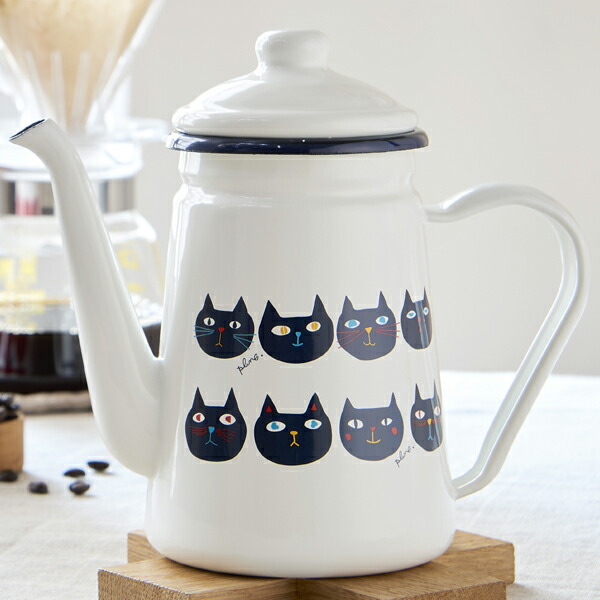 楽天市場】plune.プルーン ホーローカフェポット WT・ミミココモモ