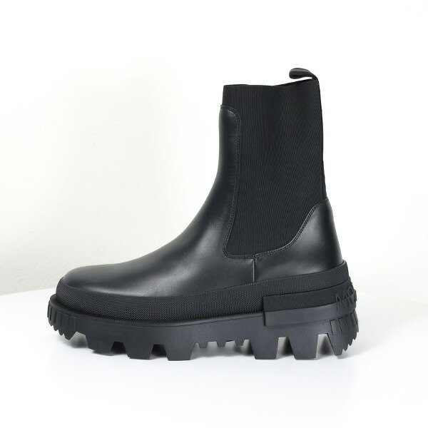 楽天市場】MONCLER モンクレール MONCLER BLACK LEATHER ANKLE BOOTS