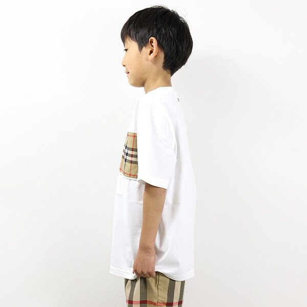 楽天市場】BURBERRY バーバリー Vintage Check Panel Cotton T-shirt T