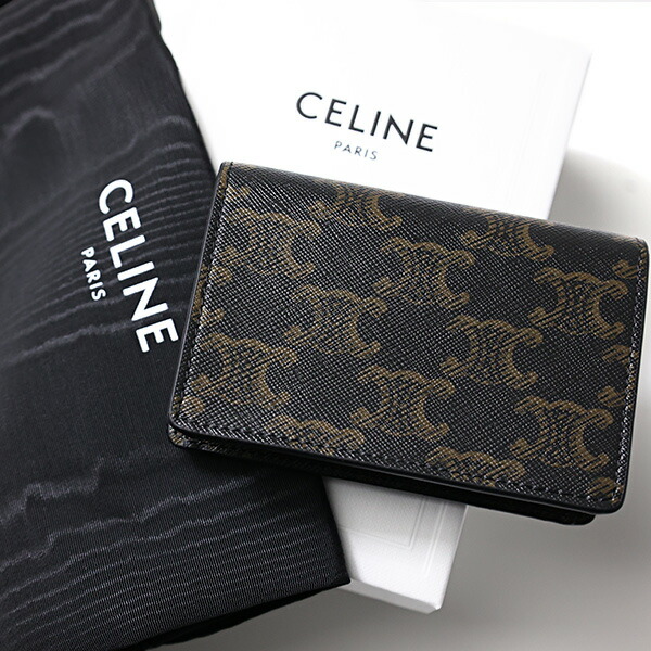 楽天市場】CELINE セリーヌ Triomphe Canvas Business Card Holder