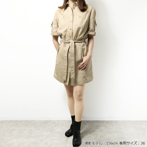 楽天市場】CELINE セリーヌ Cotton Twill Trapeze Mini Dress シャツ