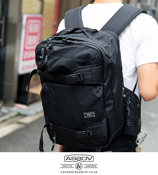 楽天市場】AS2OV アッソブ CORDURA DOBBY 305D 3WAY BACK PACK バック