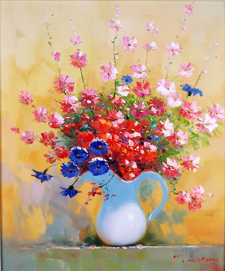 楽天市場】花の絵 絵画 油絵 アートパネル開業祝い 開院祝い「コスモス