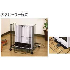 楽天市場】グリーンライフ キャスター付ファンヒーターガード 石油