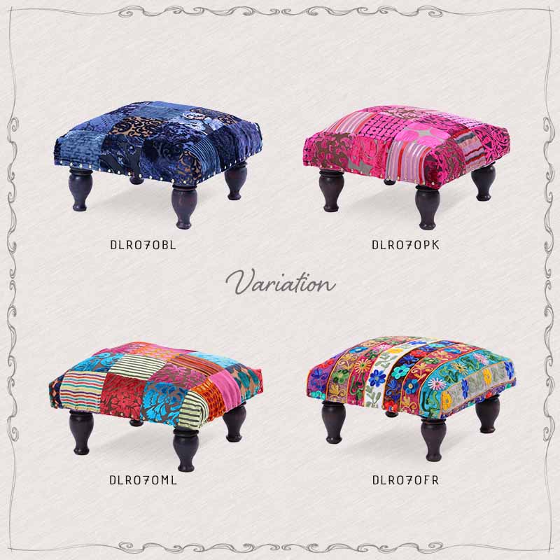 楽天市場】FLORES オットマン スツール フットチェアー 椅子 パッチ