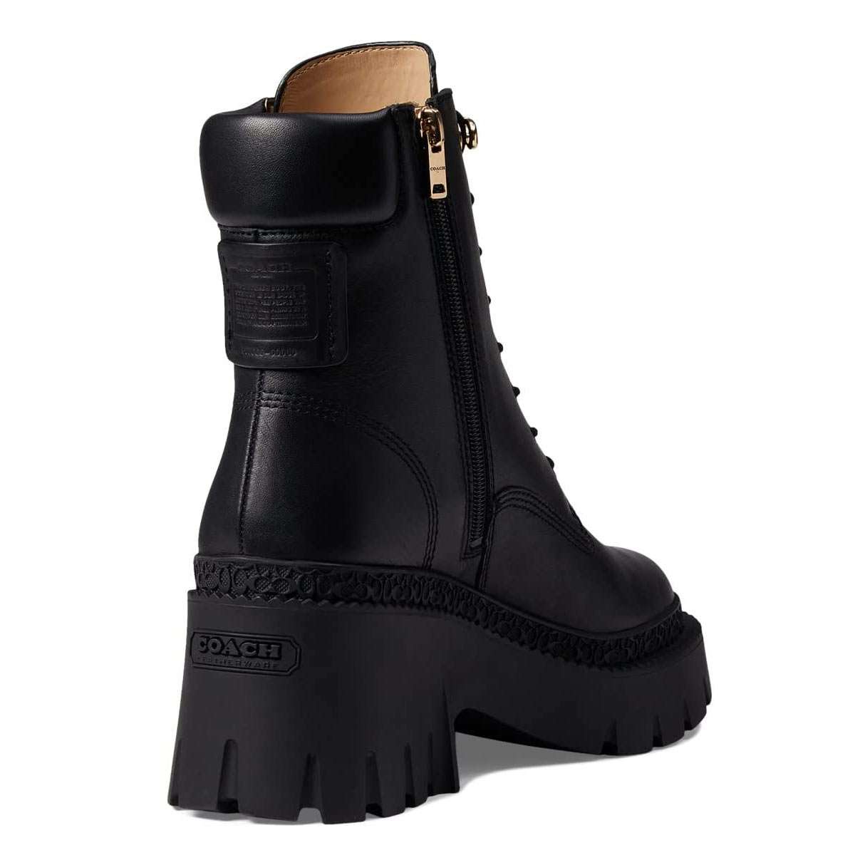 楽天市場】コーチ ブーツ レディース ワークブーツ 本革 編み上げ