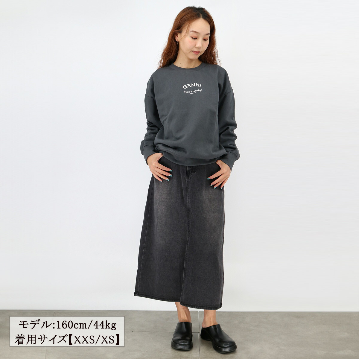 楽天市場】GANNI ガニー レディース スウェット T3885 GREY ISOLI