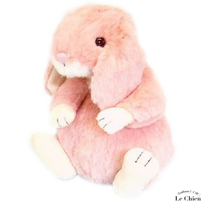 楽天市場】ロップイヤー うさぎ ぬいぐるみ ピンク Lサイズ うさぎの