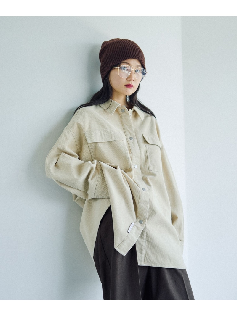 楽天市場】【SALE／50%OFF】コーデュロイBIGシャツ LEPSIM レプシィム