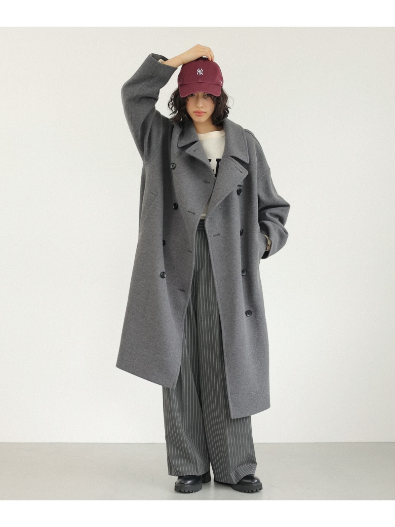 楽天市場】【SALE／50%OFF】ウーリーテックダブルロングコート LEPSIM