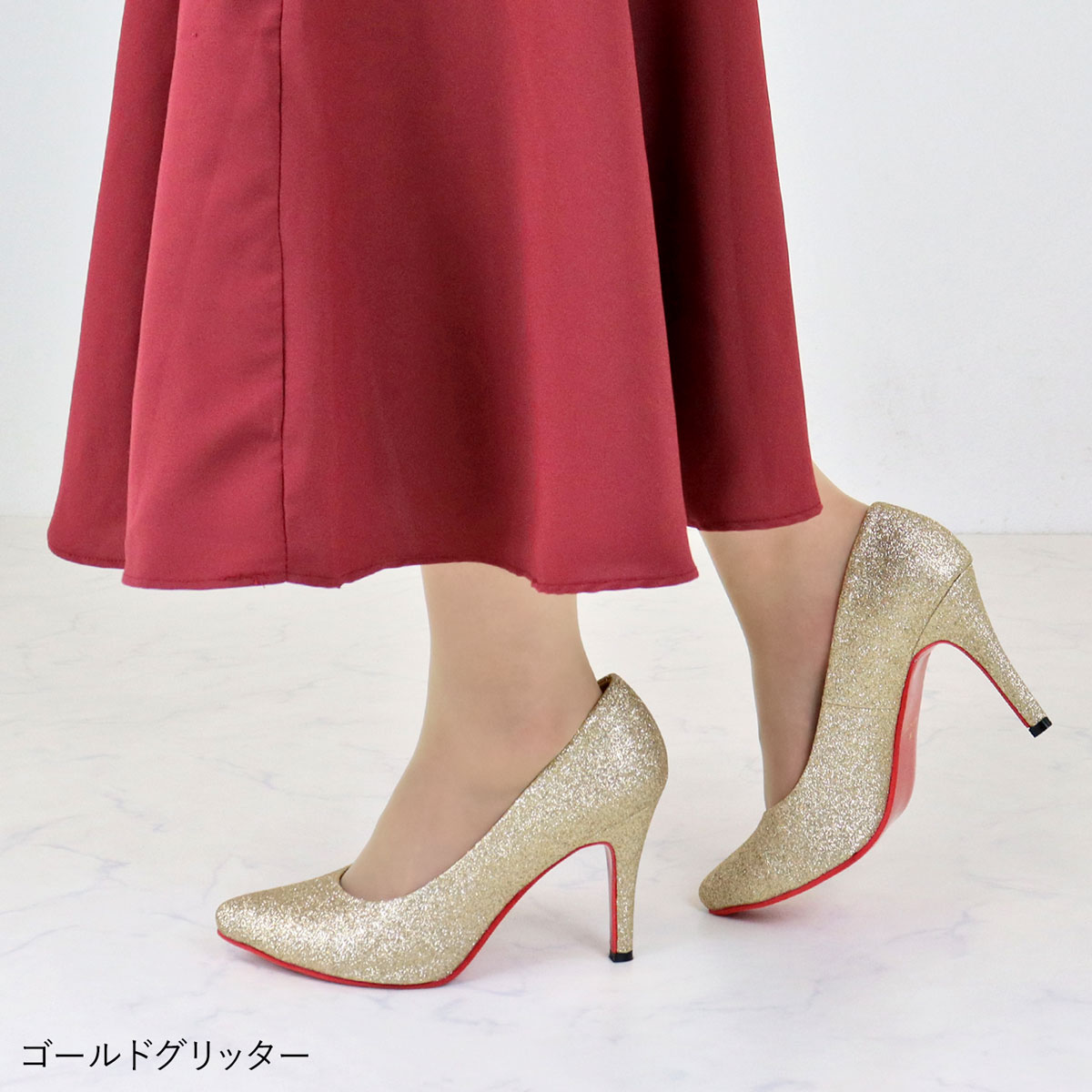 楽天市場】パンプス 痛くない ハイヒール 黒 裏 赤 底 レッドソール