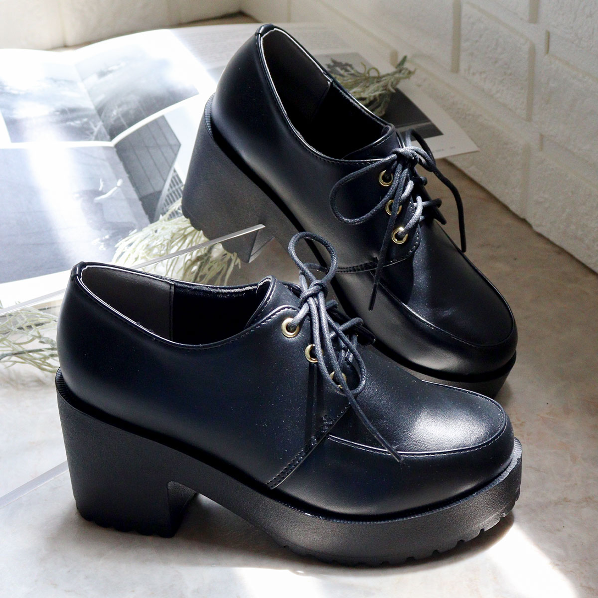 楽天市場】オックスフォードシューズ レディース レースアップシューズ