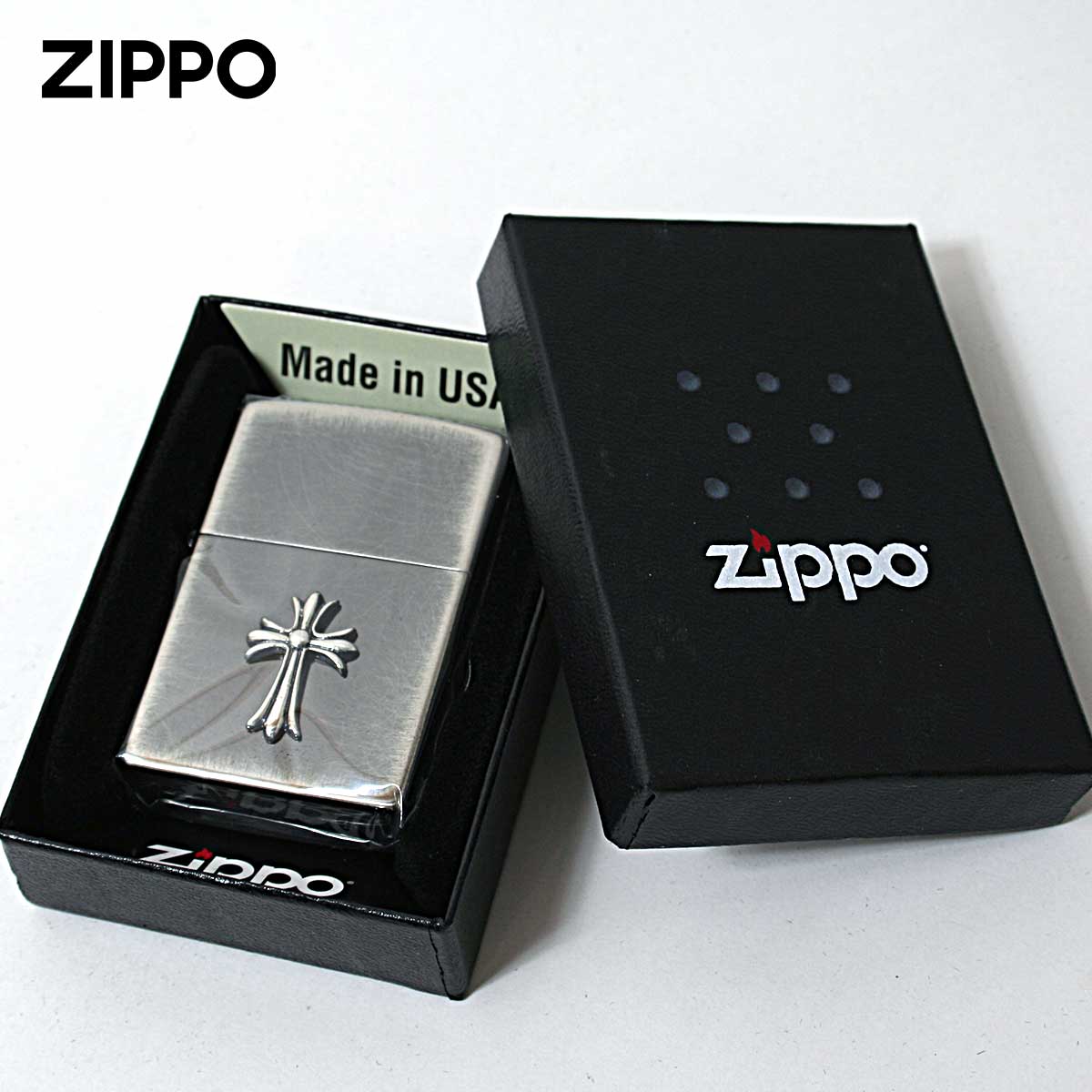 楽天市場】Zippo ジッポライター クロス 十字架 Cross ユーズドメタル
