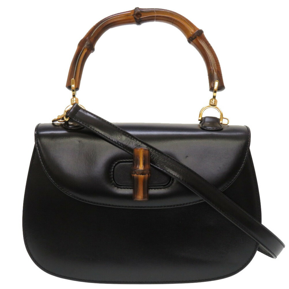 楽天市場】新品同様 グッチ バンブー ブラック 000 46 0633