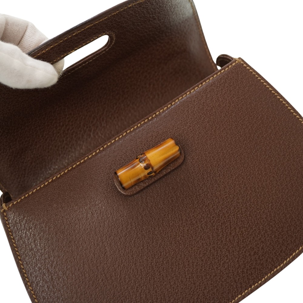 楽天市場】新品同様 グッチ バンブー ショルダー ハンドバッグ レザー