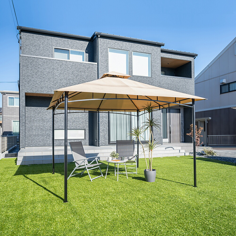 楽天市場】【送料無料】パーゴラシェード ガゼボ 大型 広い 自立 工事