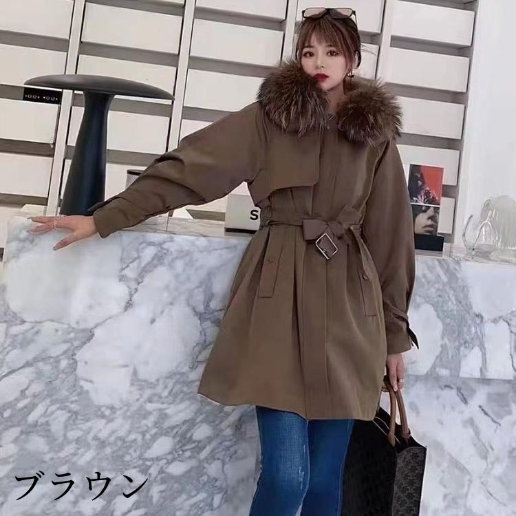 楽天市場】モッズコート ラビットファーインナー付き ラクーンファー襟