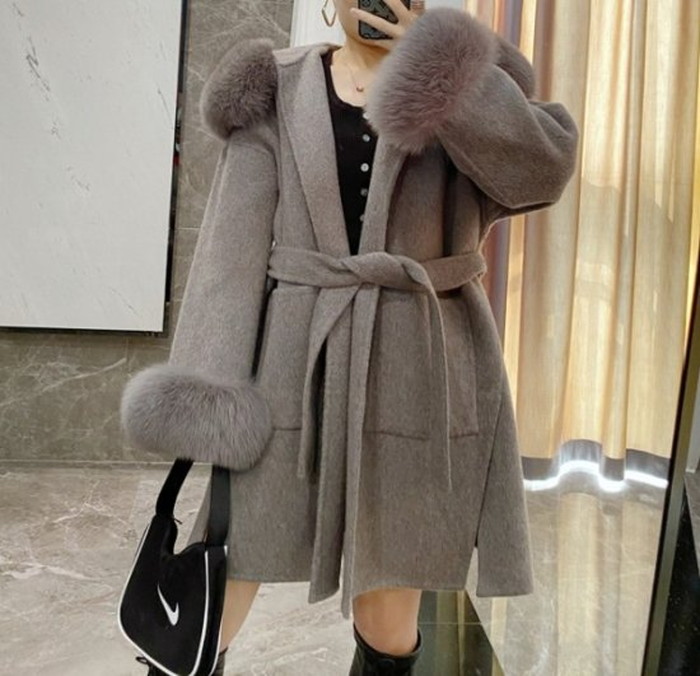 楽天市場】【送料無料】 2024年 秋冬 4color リアルファー ウール