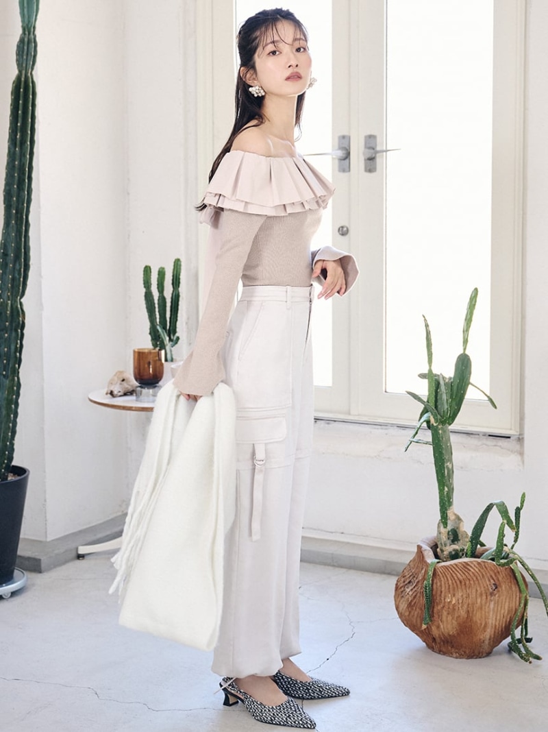 楽天市場】【SALE／40%OFF】2Wayリボンデコルテニット LILY BROWN