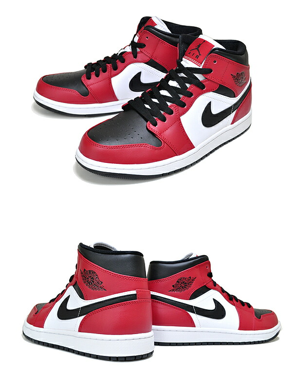 楽天市場】NIKE AIR JORDAN 1 MID CHICAGO BLACK TOE black/blk-gym