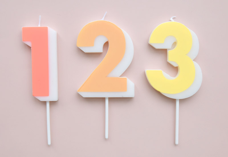 楽天市場】【Meri Meri】ナンバー キャンドル 数字 ろうそく 【1から