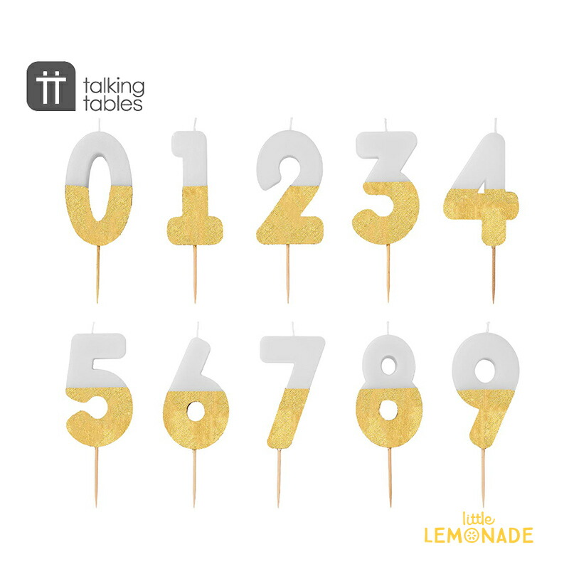 楽天市場】【Talking Tables】 ディップ ナンバーキャンドル