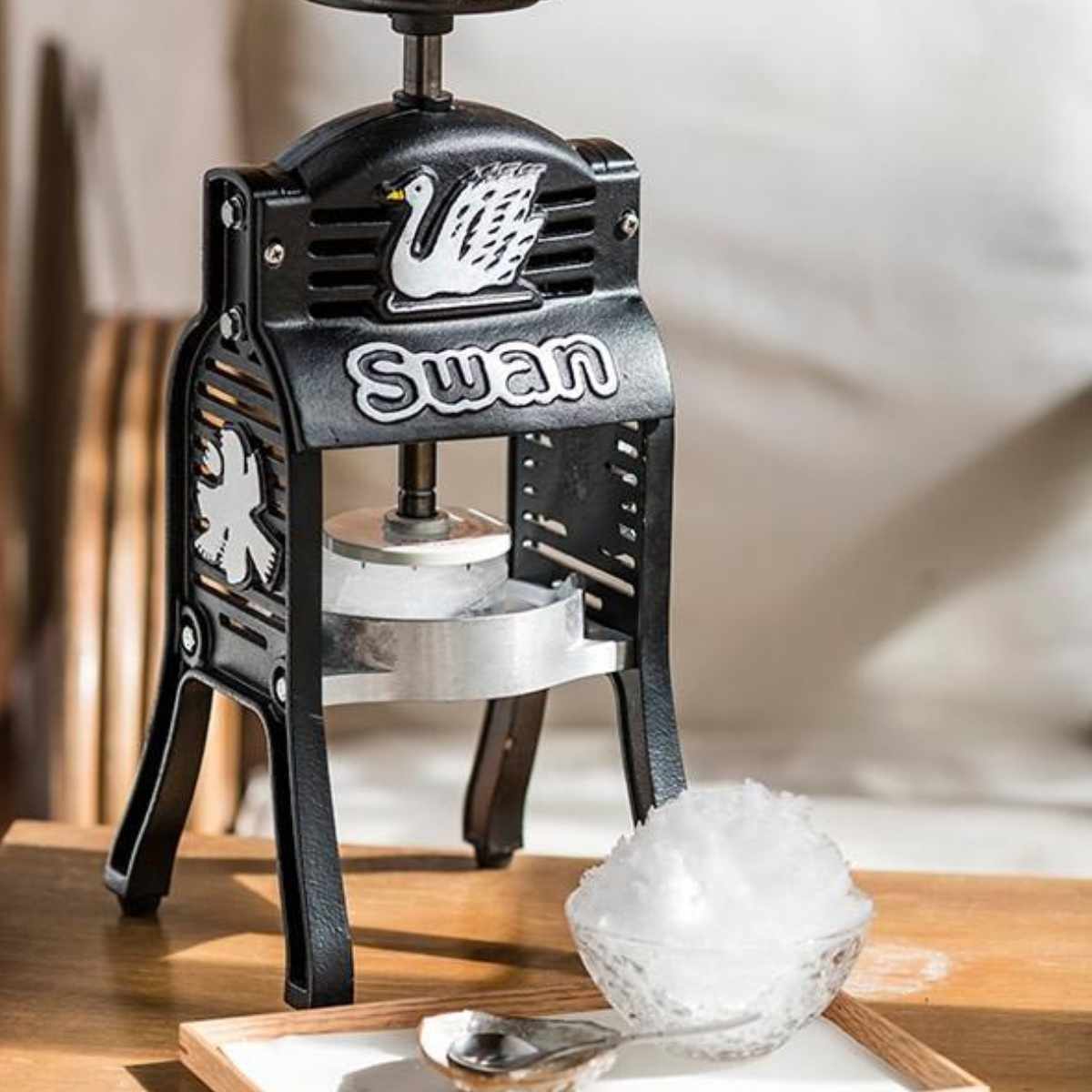 昭和レトロ 昭和レトロ かき氷機 当時物 手動式 USHIKUBOSIKI B型