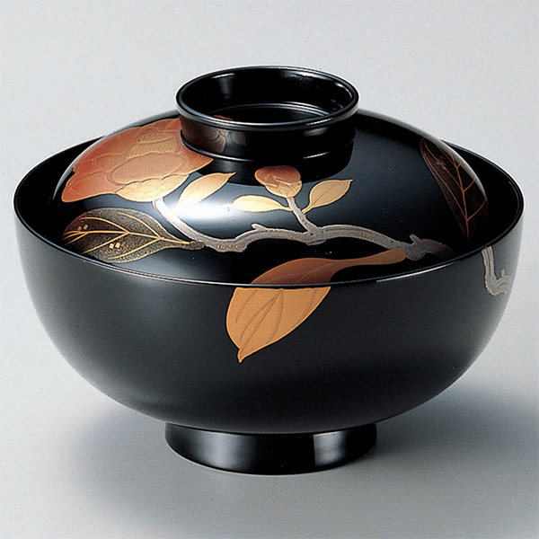 楽天市場】吸い物椀 木製 仙才椀 椿研出 切金張 磨蒔絵 吸物椀 お椀