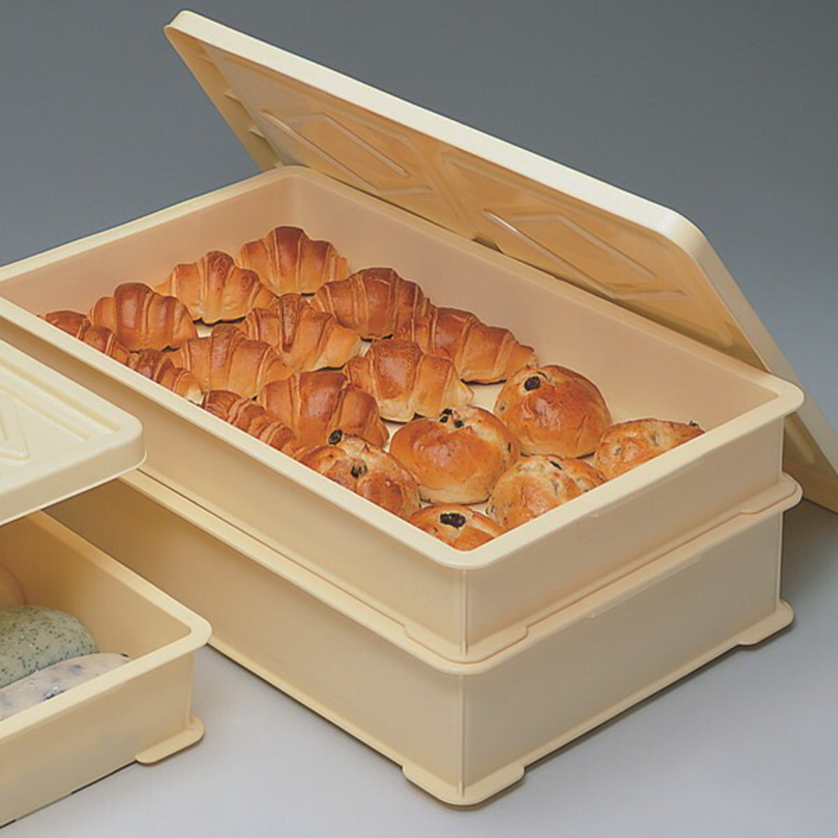 楽天市場】もち箱 フードテナー （ クリア フタ 本体 1段 2段 30×45