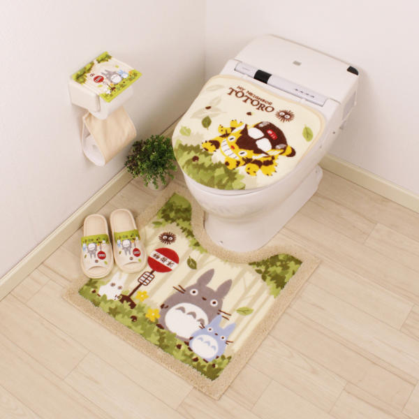 楽天市場】トイレマット 80×60cm となりのトトロ なかま トイレ マット