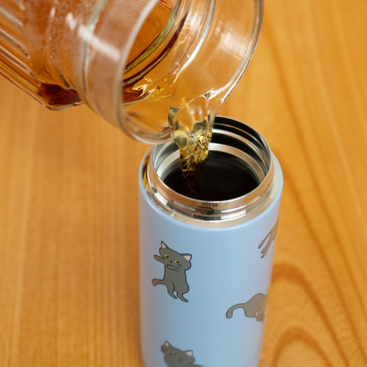 楽天市場】水筒 200ml スクリュー栓スリムマグ にゃんこれ （ ねこ