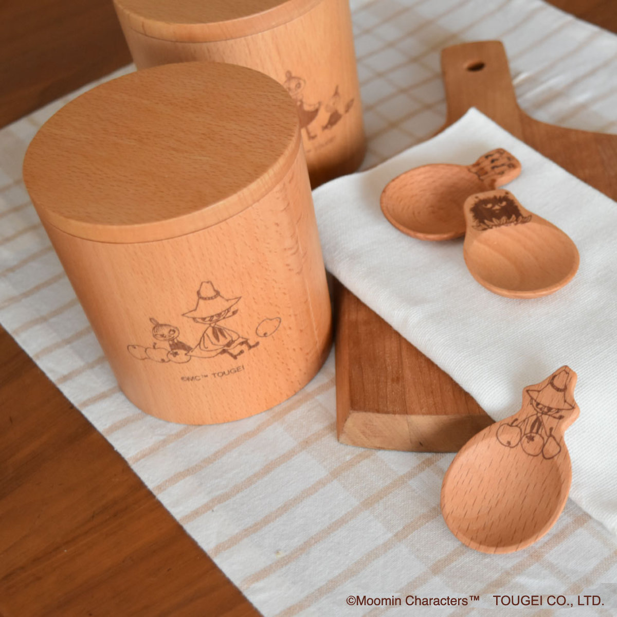 楽天市場】保存容器 250ml キャニスター ムーミン （ 天然木 密閉 密閉