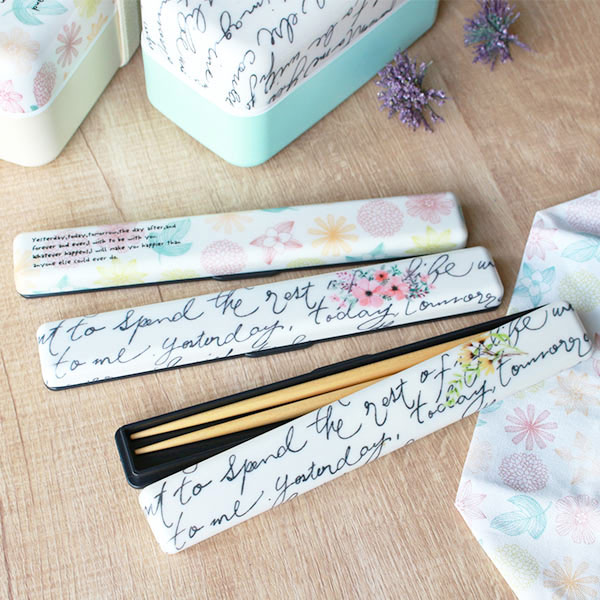 花柄純銀箸セット 木製ボックス付き 【公式通販】