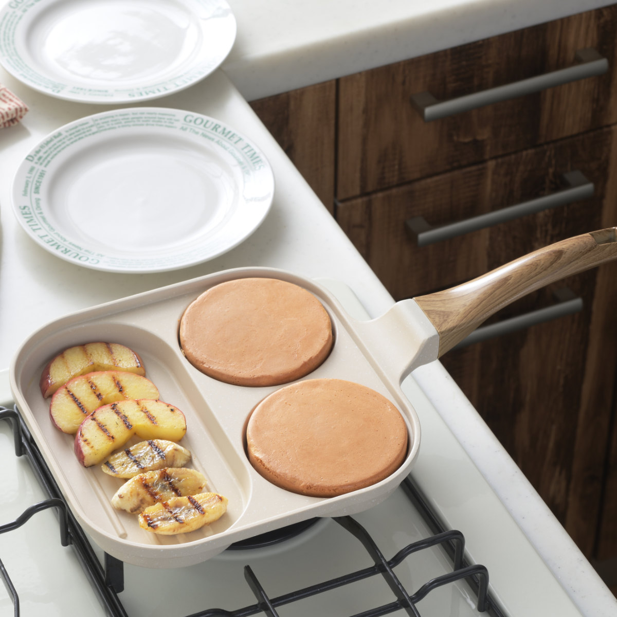 楽天市場】フライパン トリプルパン ガス火専用 ガラス蓋付 （ ガス火