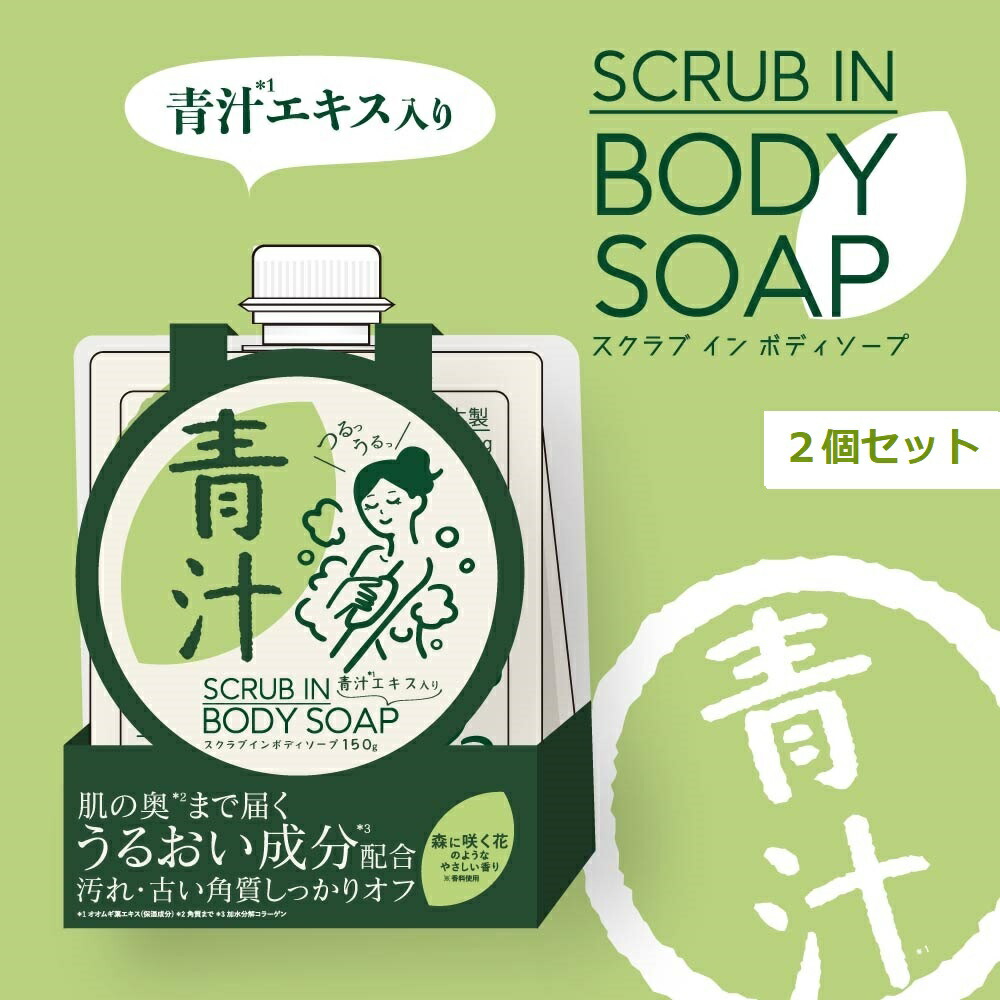 楽天市場】2個セット【在庫あり】青汁スクラブインボディーソープAO