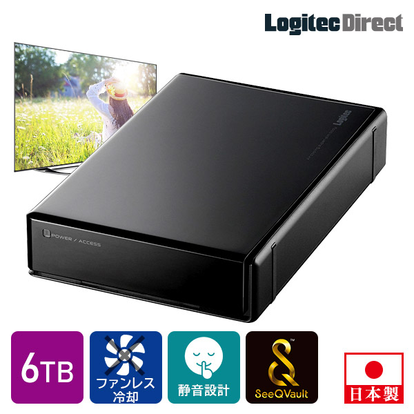 楽天市場】ロジテック SeeQVault 対応 ハードディスク 6TB 外付け HDD