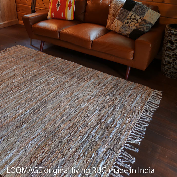 楽天市場】レザー ラグマット 140×200 2畳 茶色 リビング 寝室 革