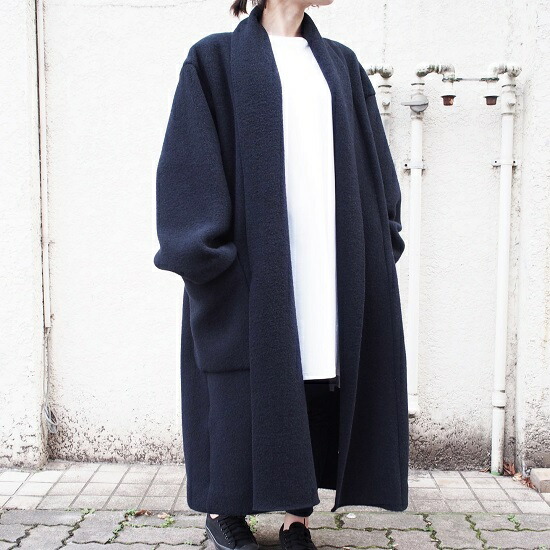 楽天市場】ATON エイトン 日本製 WOOL FLEECE ROBE COAT ウール
