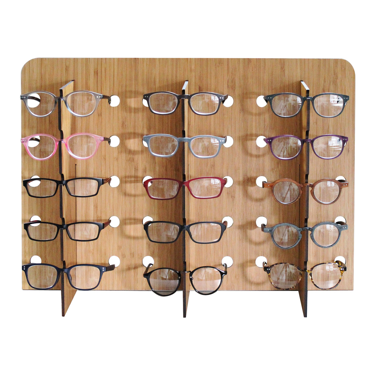 楽天市場】メガネ掛けディスプレイ B 15枚用 メガネ ディスプレイ 見本