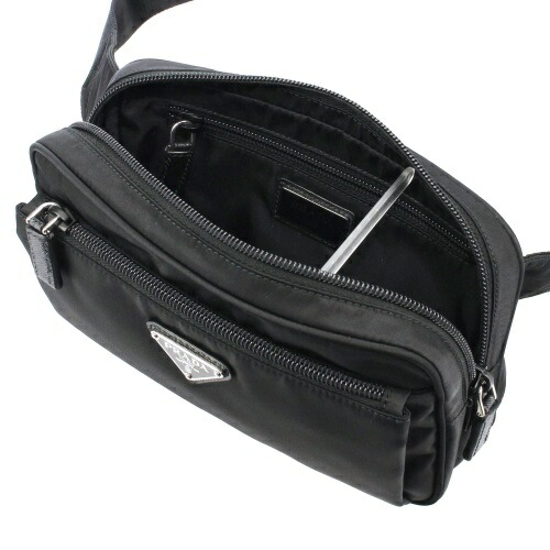 楽天市場】プラダ PRADA ボディバッグ メンズ ブラック 2VL977 V WOO