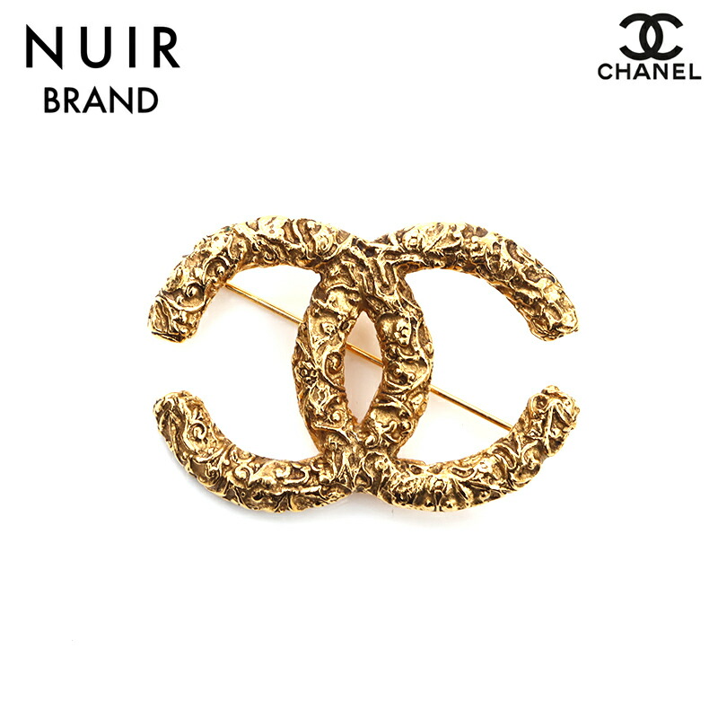 楽天市場】シャネル CHANEL ココマーク 溶岩 GP 93A ブローチ ゴールド