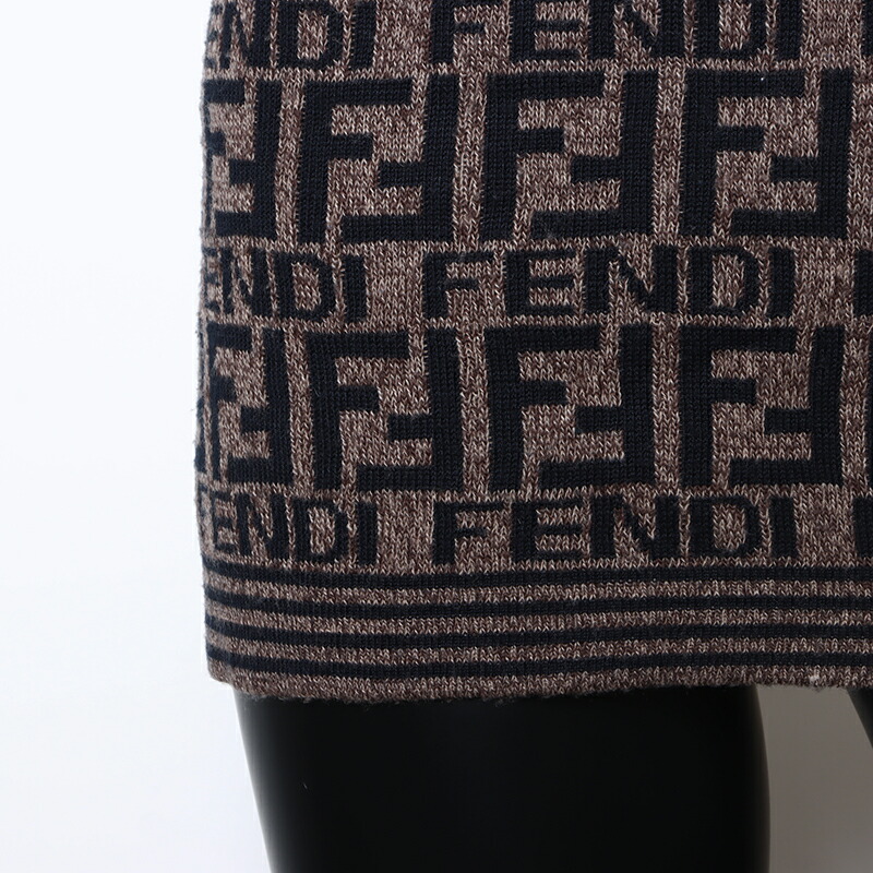 楽天市場】フェンディ FENDI ズッカ柄 セーター モックネック ニット