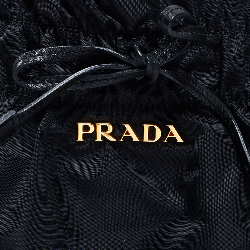 楽天市場】プラダ PRADA ロゴ ナイロン ショルダーバッグ ブラック